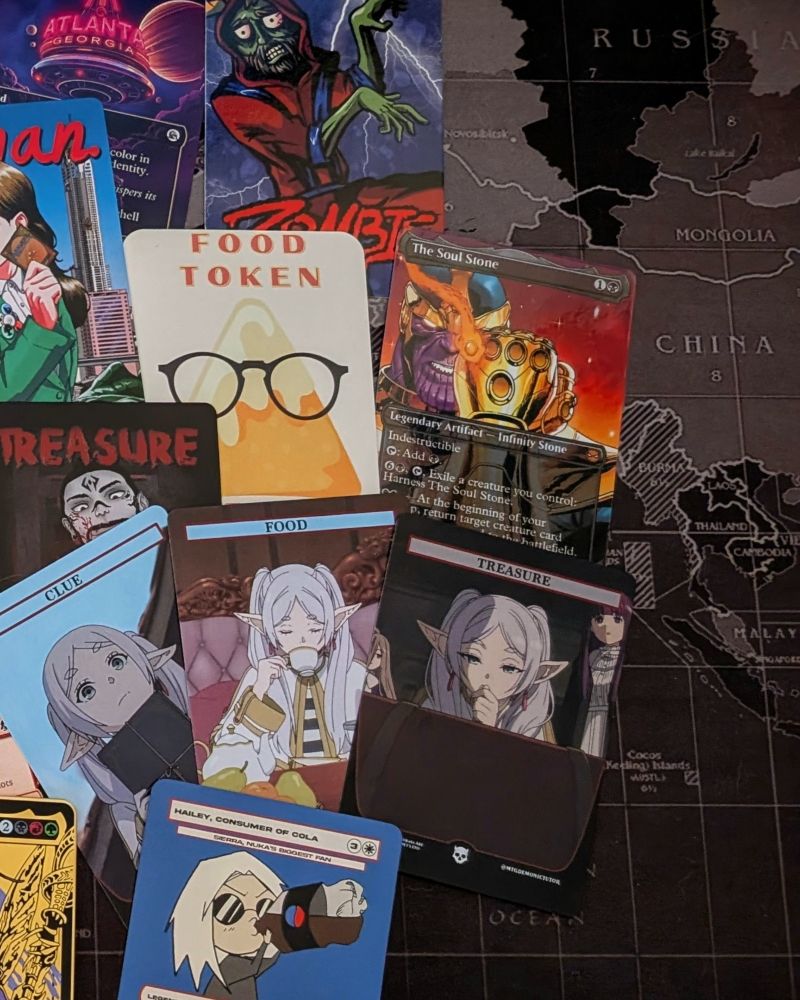 MTG (Magic; The Gathering), EDH (Elder Dragon Highlander), cEDH (competitive EDH), and TCG (trading card game)