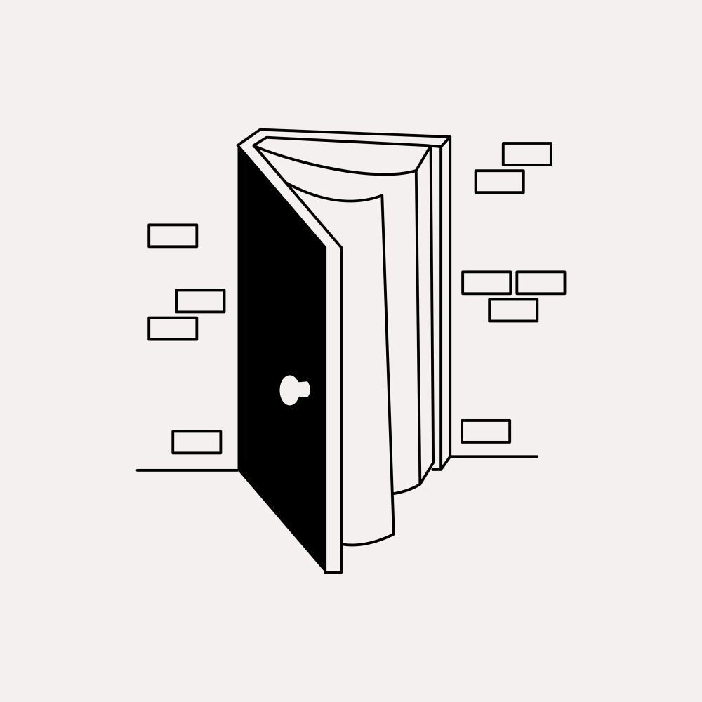 A book is an entrance to imagination. 