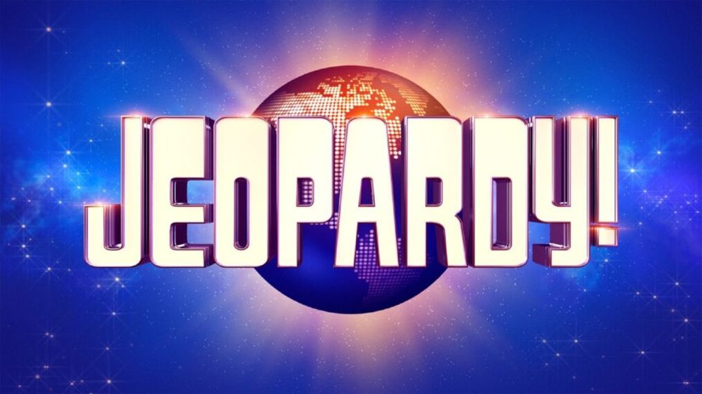 The logo for Jeopardy.