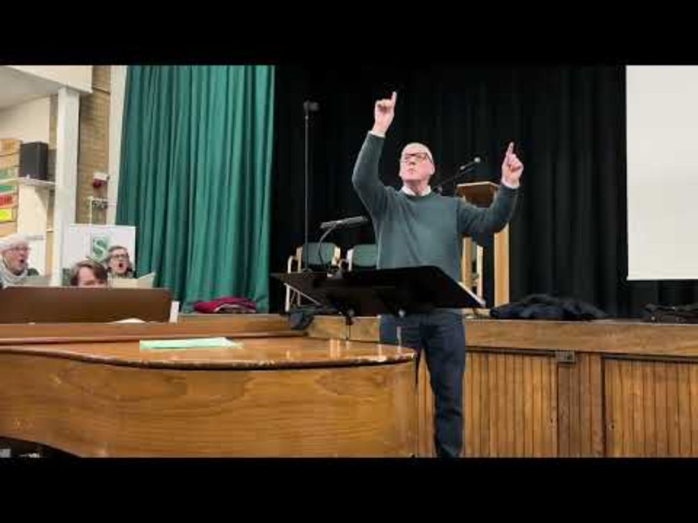 Work in progress — Hertfordshire Chorus rehearse "O Holy Night"