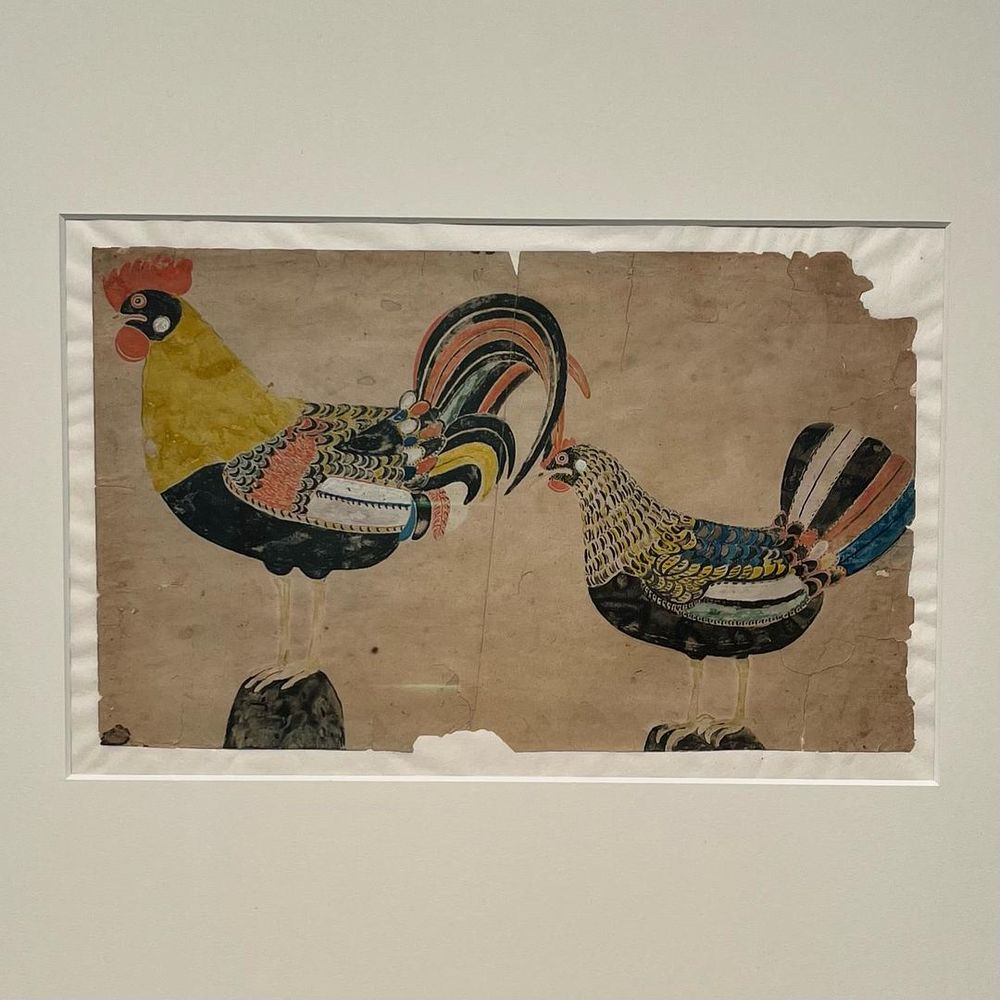 Hani og høna (Cock and Hen) (ca 1830)
Díðrikur á Skarvanesi
Listasavn Føroya (The National Gallery of The Faroe Islands), Faroe Islands
