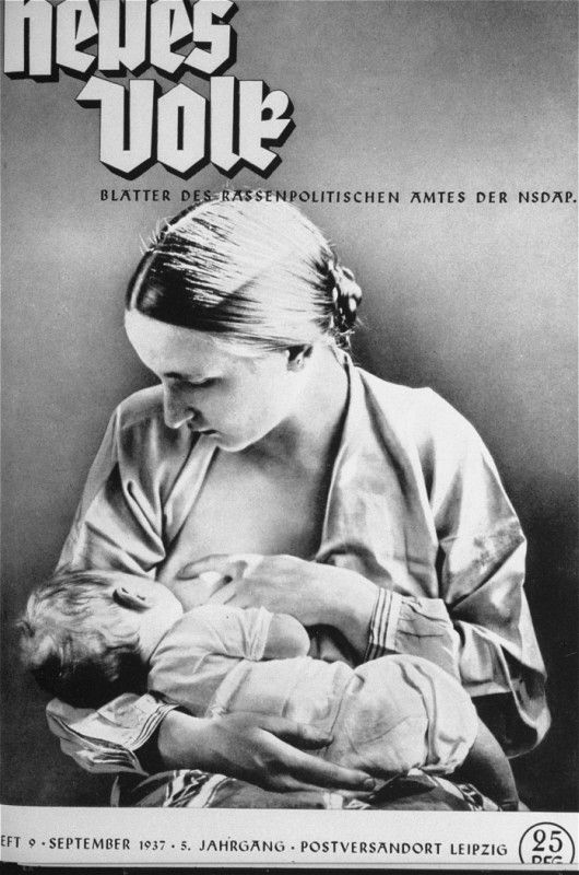 Nazi propaganda poster entitled "Neues Volk" (New People) from September 1937