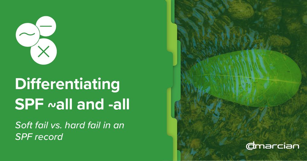 Differentiating SPF ~allnand -all: Soft fail vs hard fail in an SPF record - dmarcian