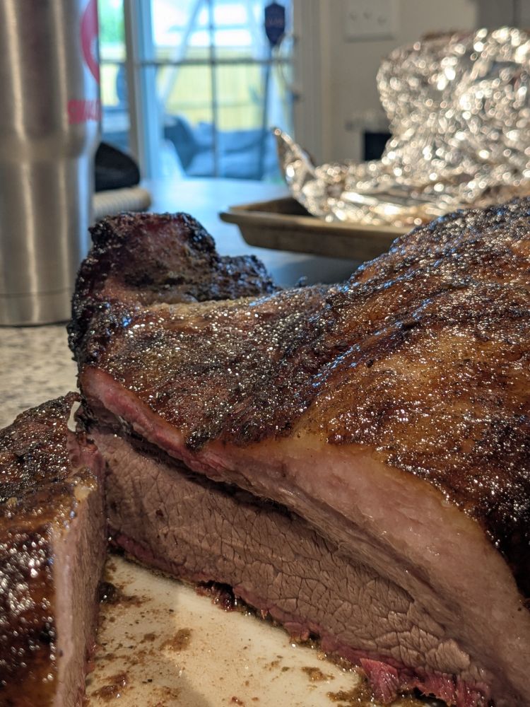 Brisket cut down the middle