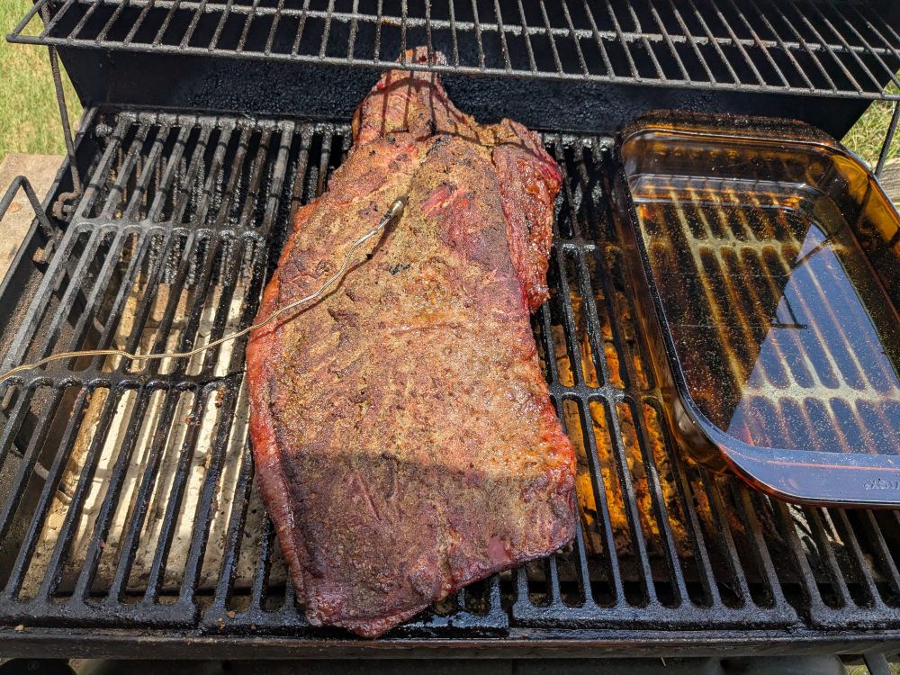 Brisket on the grill
