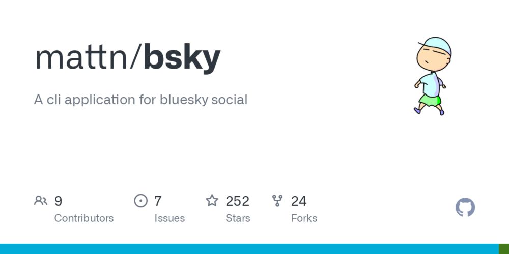 GitHub - mattn/bsky: A cli application for bluesky social