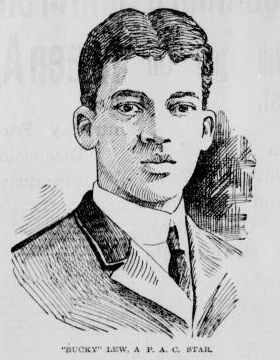 Image of Harry "Bucky" Lew from 1903 Lowell Sun. 