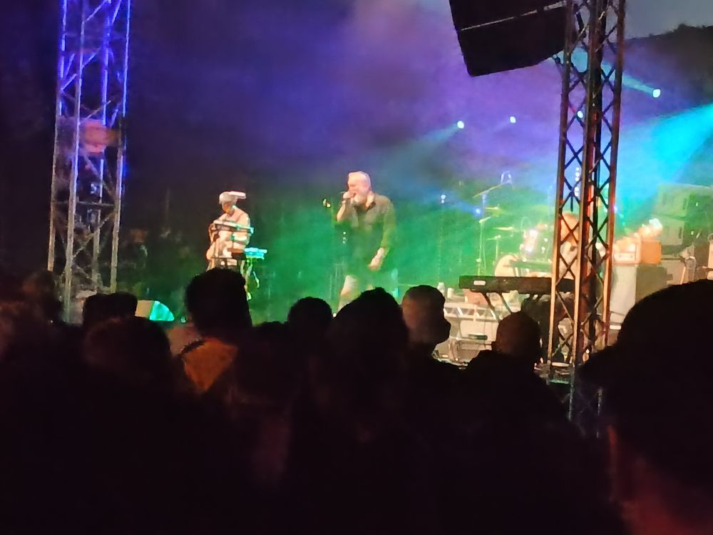 Scottish band Arab Strap performing at ArcTanGent 14/08/25