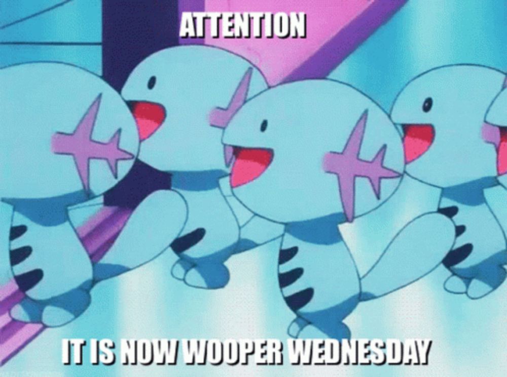 Wooper Wednesday GIF - Wooper Wednesday Wooper Wednesday - Découvrir et partager des GIF