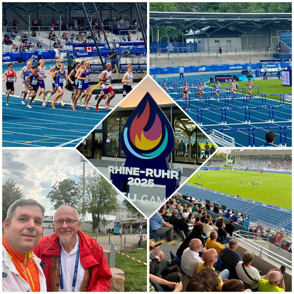 Collage von den FISU Games Rhine-Ruhr 2025 in Wattenscheid.