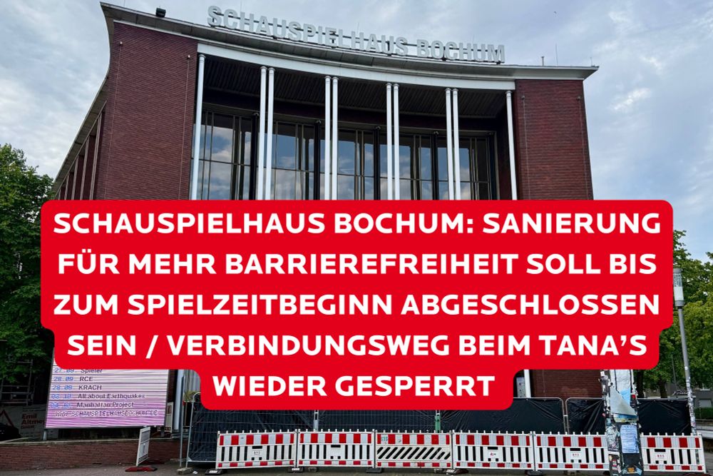 Sharepic zur Sanierung des Schauspielhauses Bochum