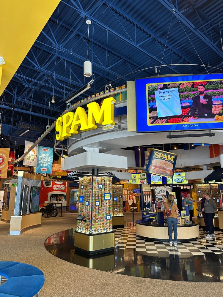 The inside of the Museum of Spam