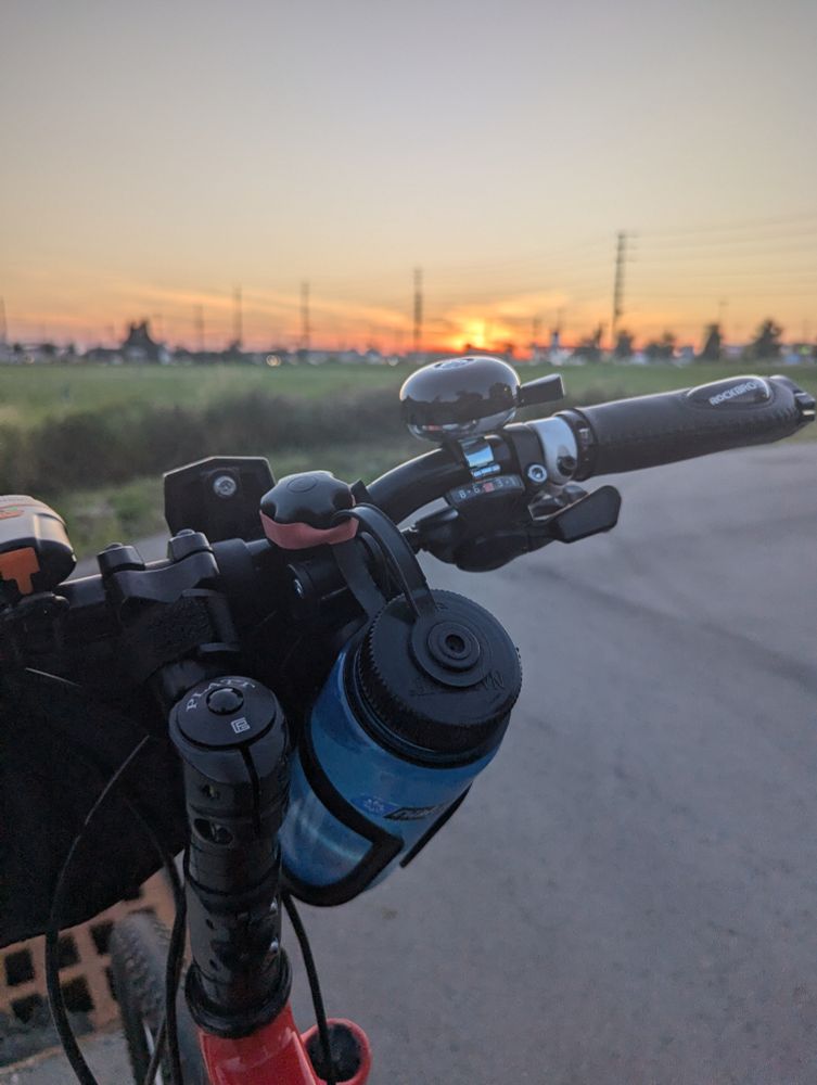 Sunsetting while out for a ride on the bicycle in Durham Region, Ontario.