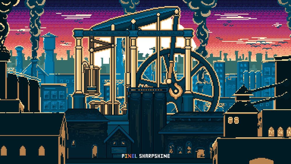 "Industrial Revolution"

This image is inspired by the Industrial Revolution during the 18th and 19th centuries, featuring the steam engine of James Watt, one of the first machines of that era. It captures the overall atmosphere of various factory communities.

"ยุคปฎิวัติอุตสาหกรรม"

ภาพนี้ได้แรงบันดาลใจจากยุคปฎิวัติอุตสาหกรรม เมื่อช่วงศตวรรษ 18-19 โดยจะมีจุดเด่นเป็นเครื่องจักรไอน้ำของคุณเจมส์ วัตต์ ที่เป็นเครื่องจักรแรก ๆ ของยุคนั้น และอยู่ในบรรยากาศโดยรวมที่เป็นชุมชนโรงงานด่าง ๆ