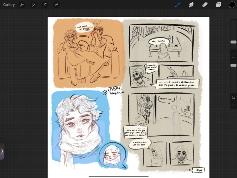 3 drawings of Jayce and Viktor from Arcane :3