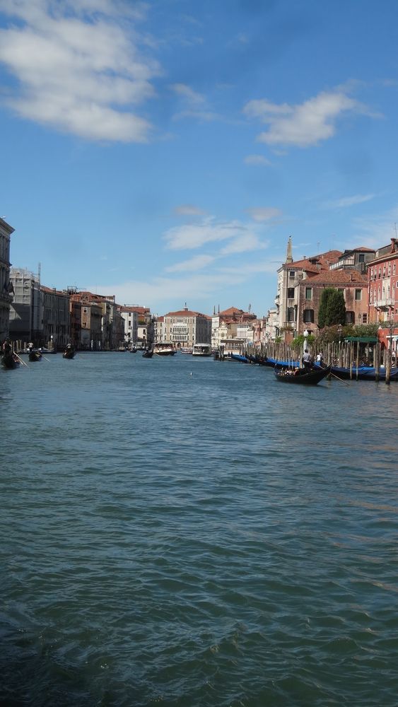 Shot down the canale grande in venice