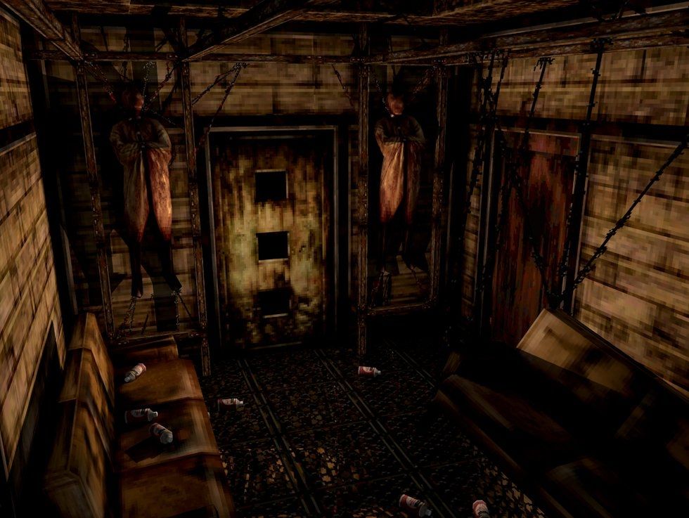Otherworld of Midwich Elementary School in-game model from the 1st Silent Hill. The reception room.