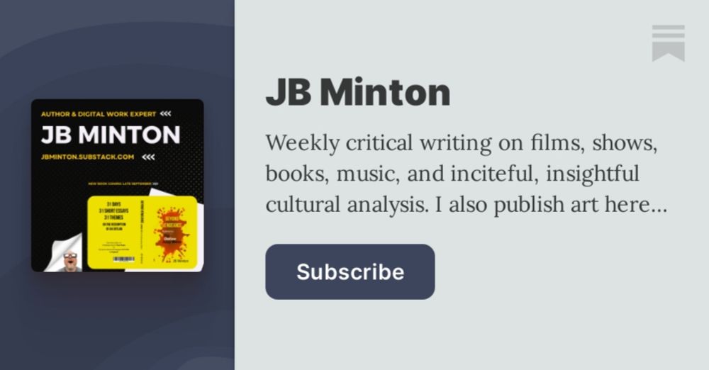 JB Minton | JB Minton 📺 | Substack