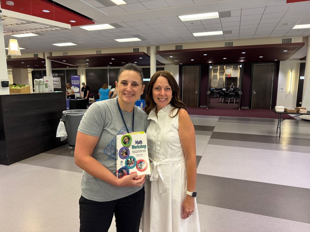 With a wonderful person and math workshop book