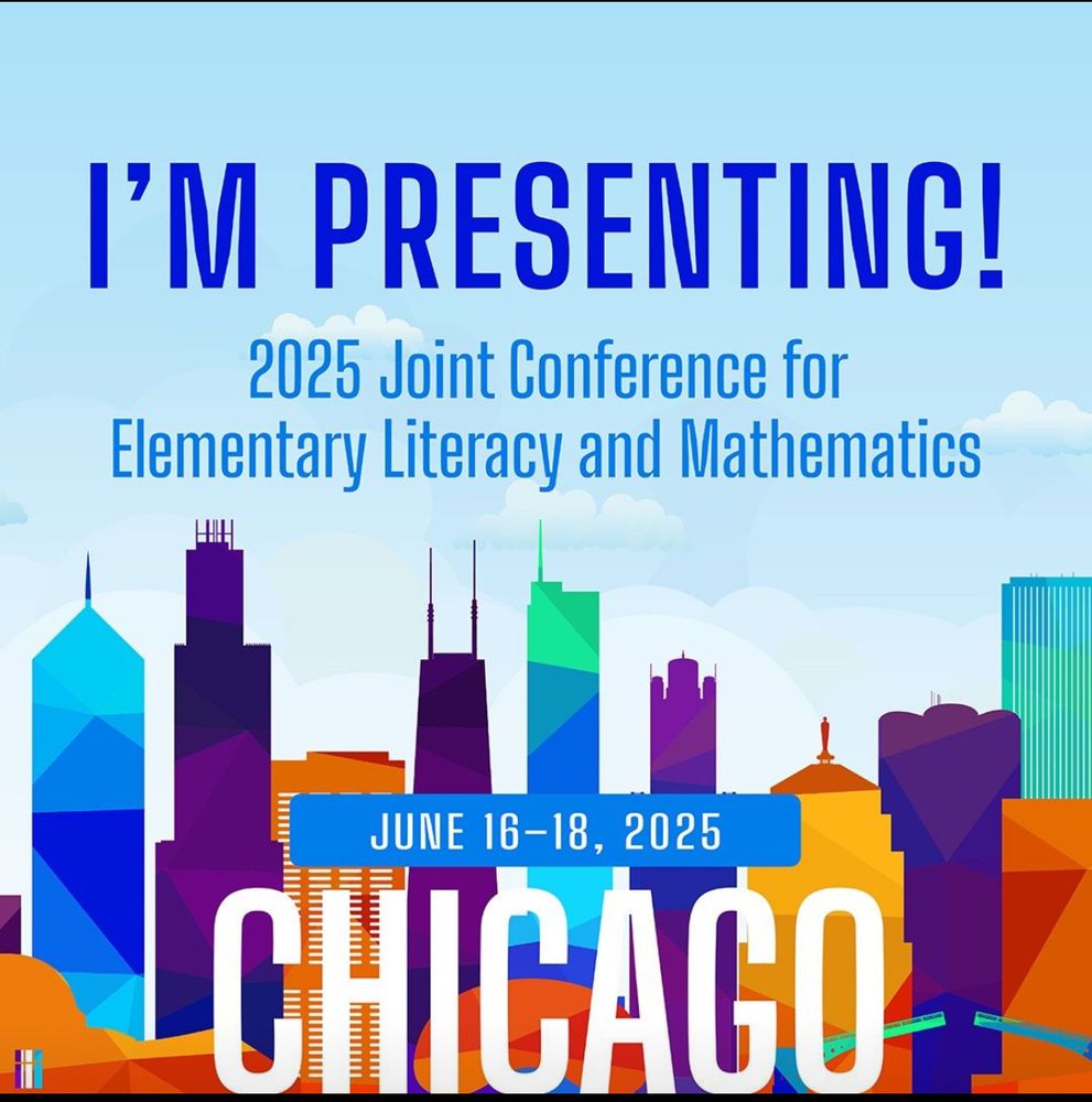 I'm presenting June 16-18 joint conference for literacy and math 