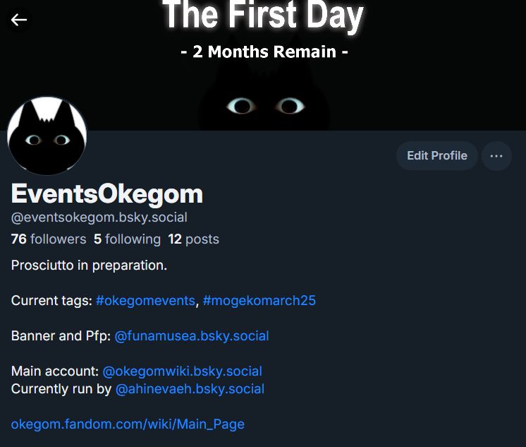 Screenshot of the EventsOkegom page advertising for Mogeko March 2025. 