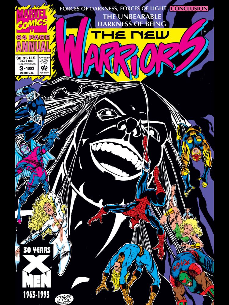 New Warriors Annual 3 (1993) cover art by Darick Robertson & Larry Mahlstedt