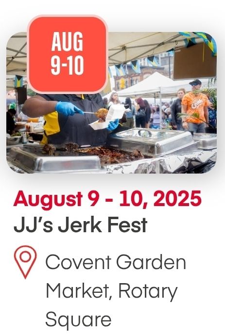 An ad for JJ's Jerk Fest