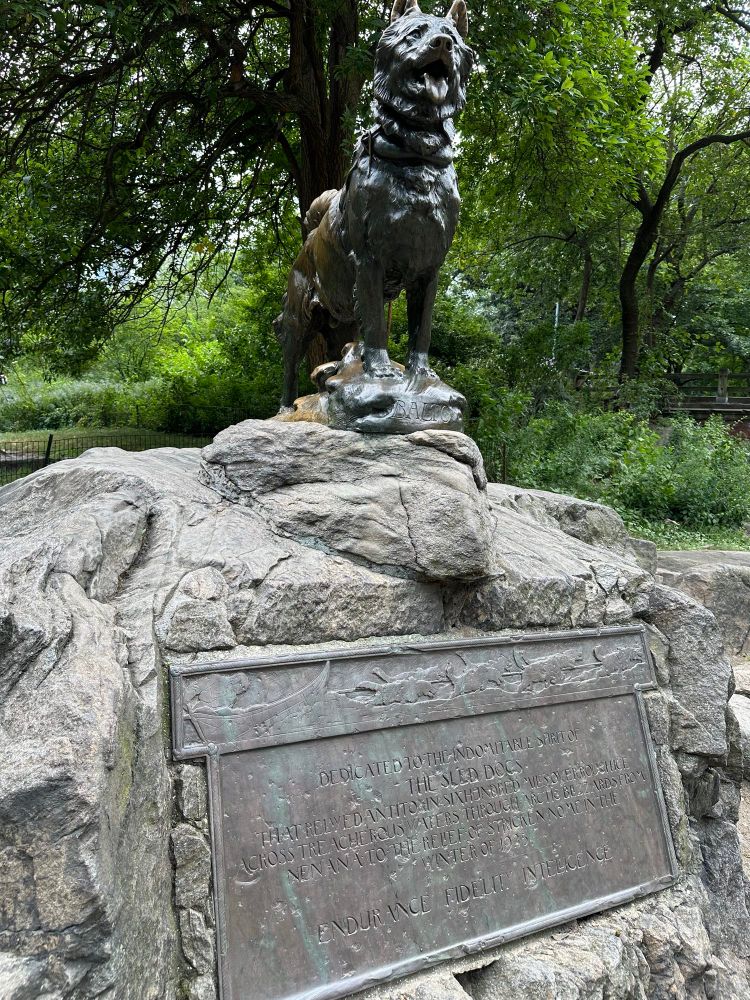Balto statue, Central Park, New York 