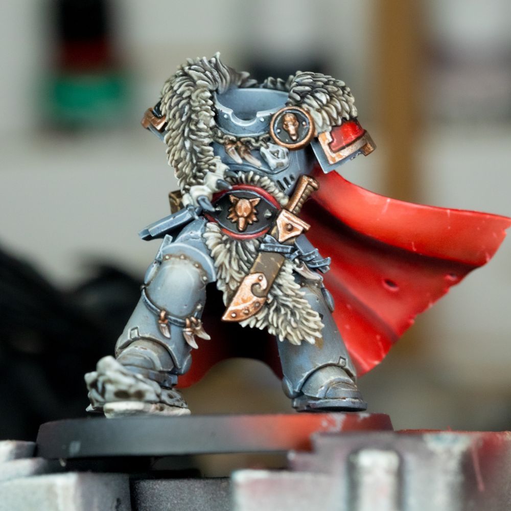 Wolf guard battle leaderWIP. The arms and head are missing.