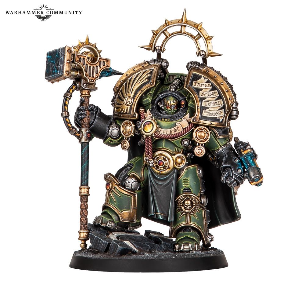 Space Marine in Saturnine Armour
