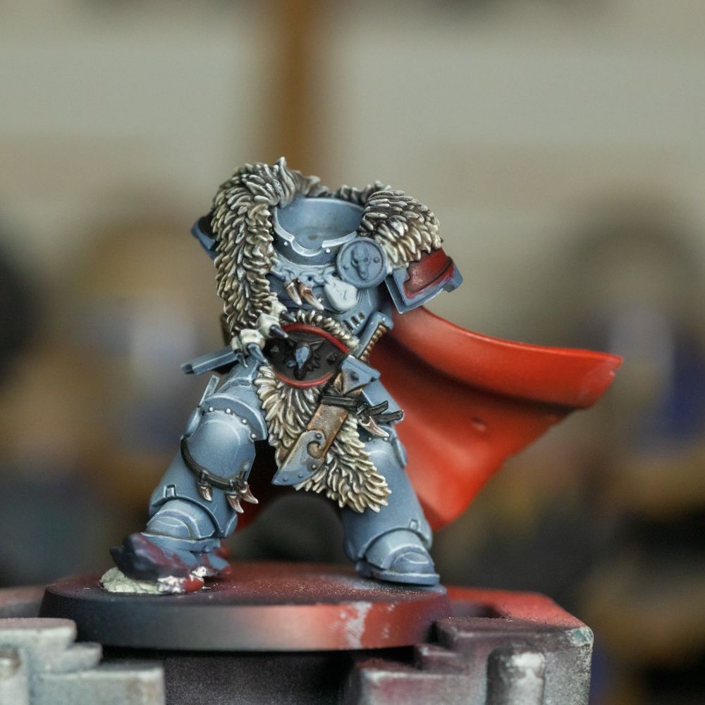 WIP of a Wolf Guard Battle Leader 