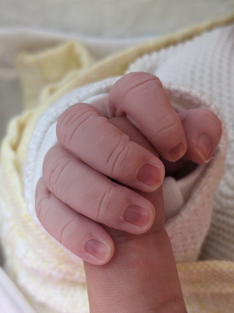 My girl hand around my finger