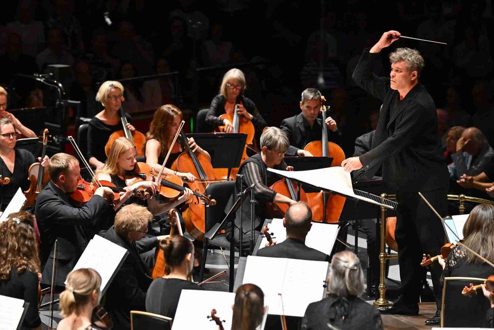 The BBC Scottish Symphony Orchestra conducted by Ryan Wigglesworth. Photo: BBC/Mark Allan