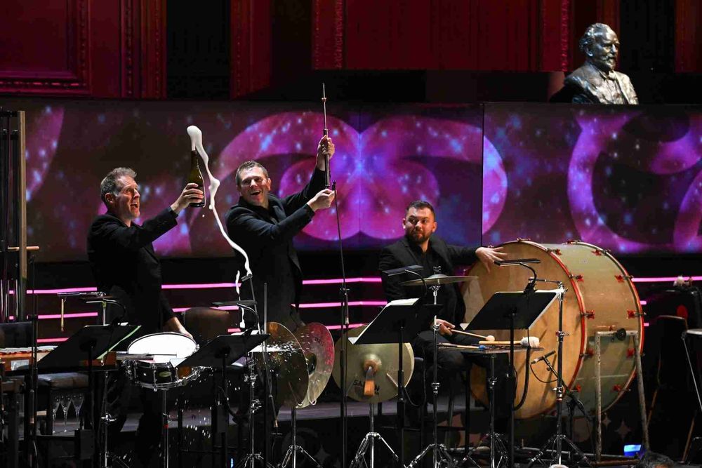 BBC Concert Orchestra percussion celebrating Viennese-Style. Photo: BBC/ Chris Christodoulou