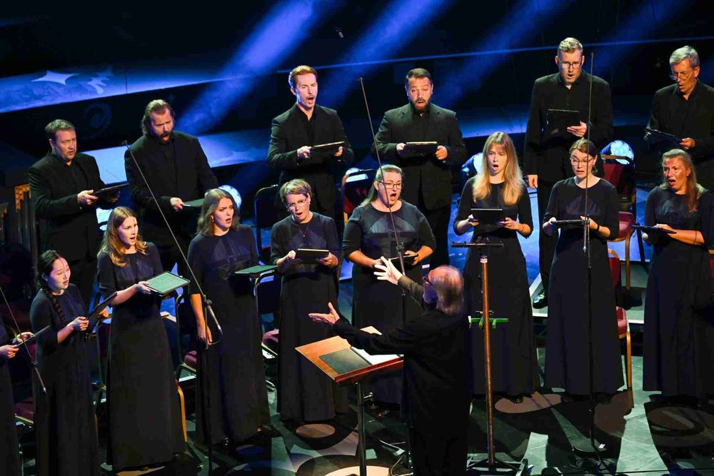 Estonian Philharmonic Chamber Choir, conducted by Tõnu Kaljuste. Photo: BBC/ Chris Christodoulou