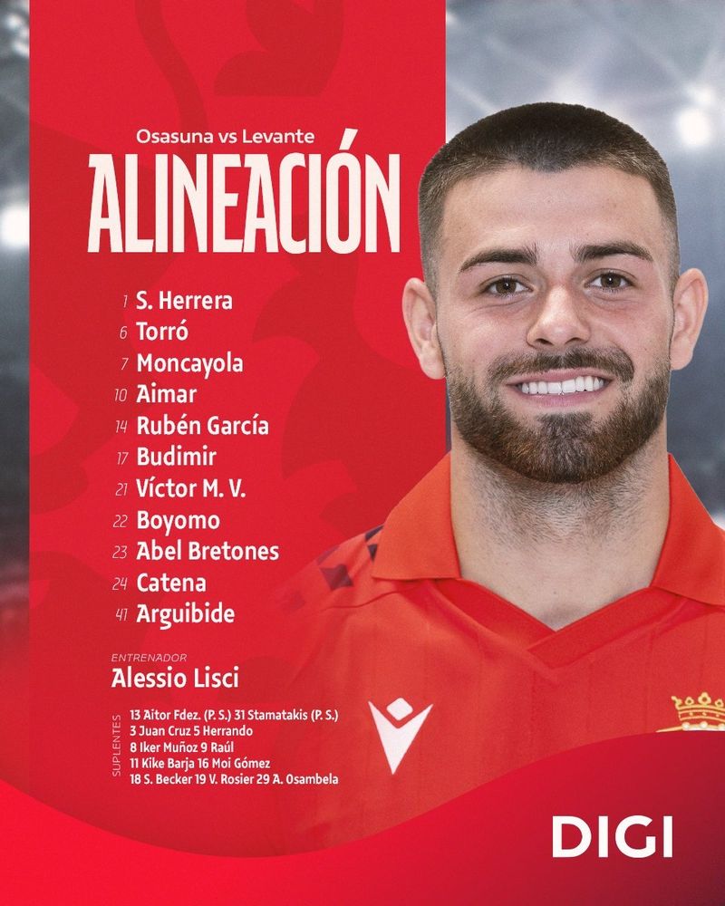 Once de Osasuna. 