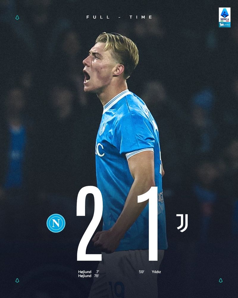 Napoli 2-1 Juventus. 