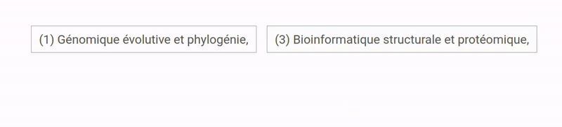 "Génomique évolutive et phylogénie" est le cinquième domaine tiré au sort !