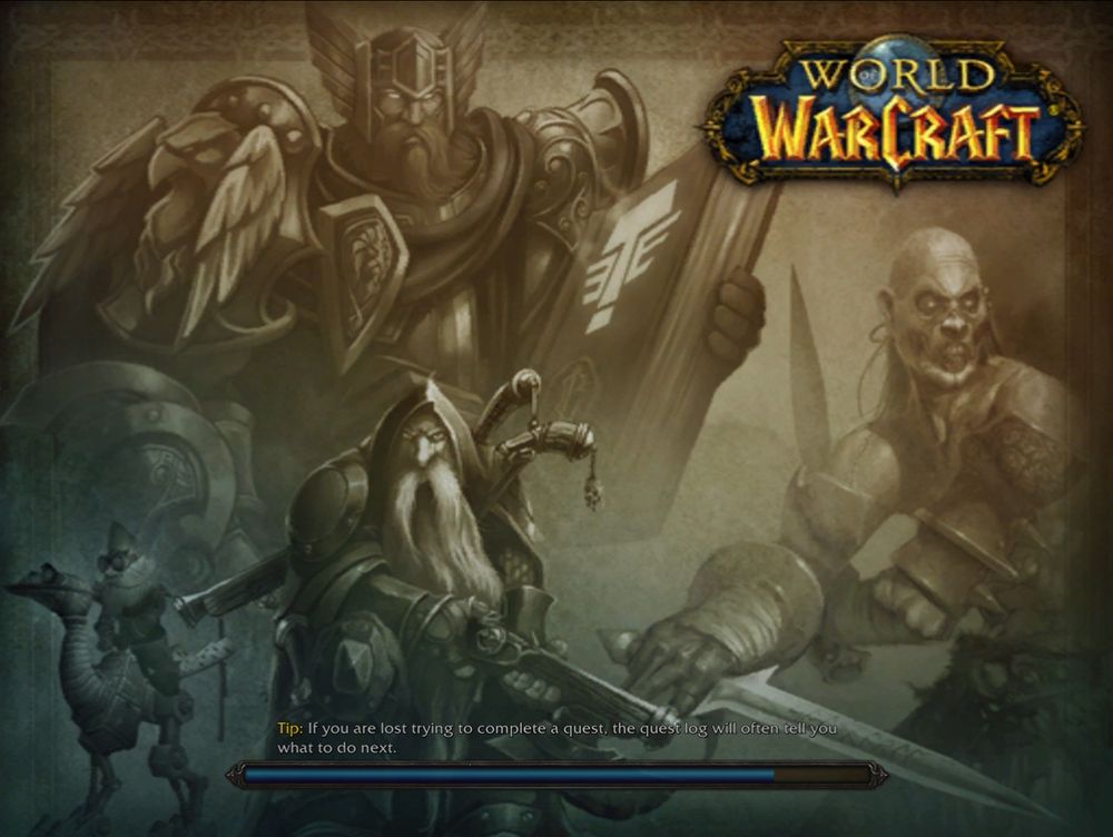 Loading screen captured from the Classic server