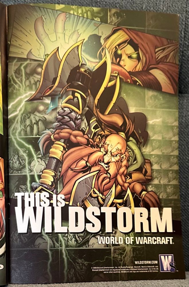 ad for Wildstorm / WoW comics