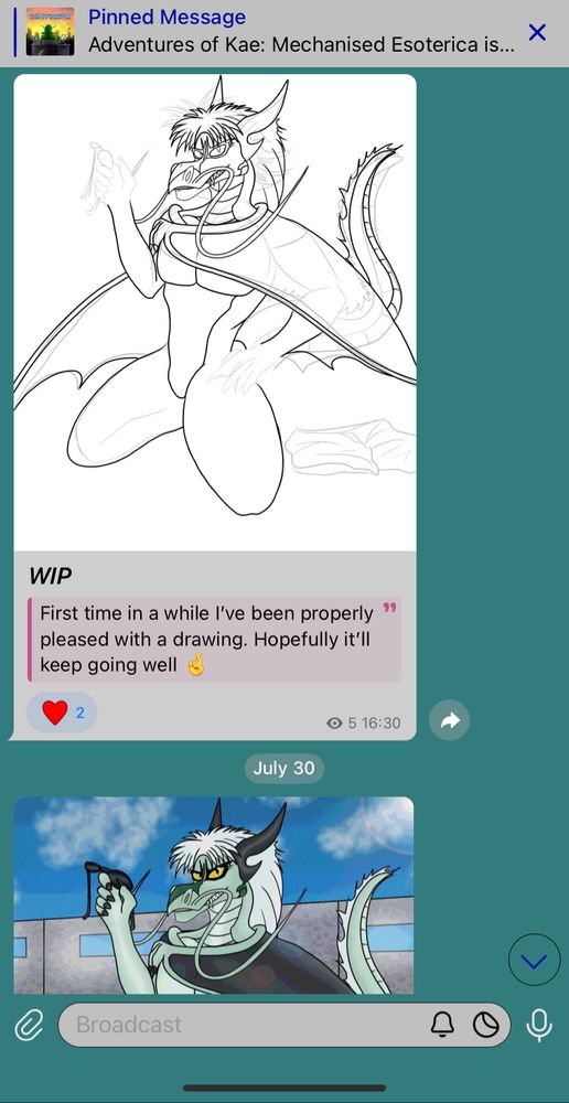 A preview of my Telegram channel.