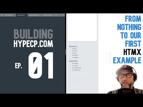 Building hypecp.com - 01 - From nothing to our first htmx example