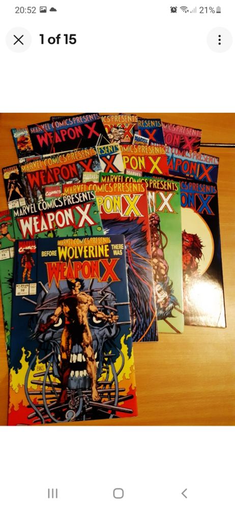 Marvel Comics Presents, full run of the Barry Windsor Smith Weapon X story