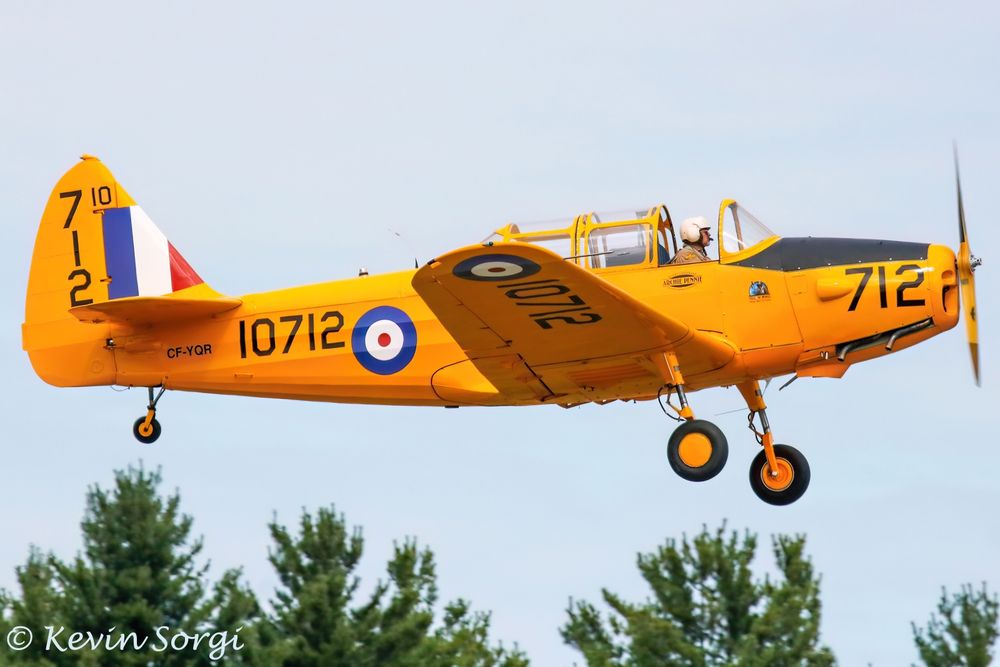 A Fleet Fairchild M62A-3 performing a fly past at the 2025 edition of the Aero Gatineau Air Show.