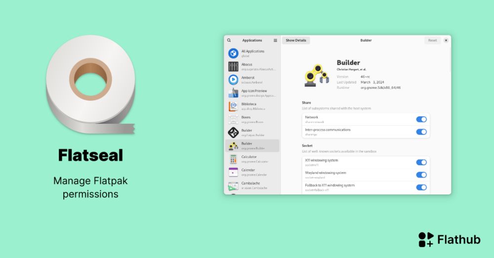 Install Flatseal on Linux | Flathub