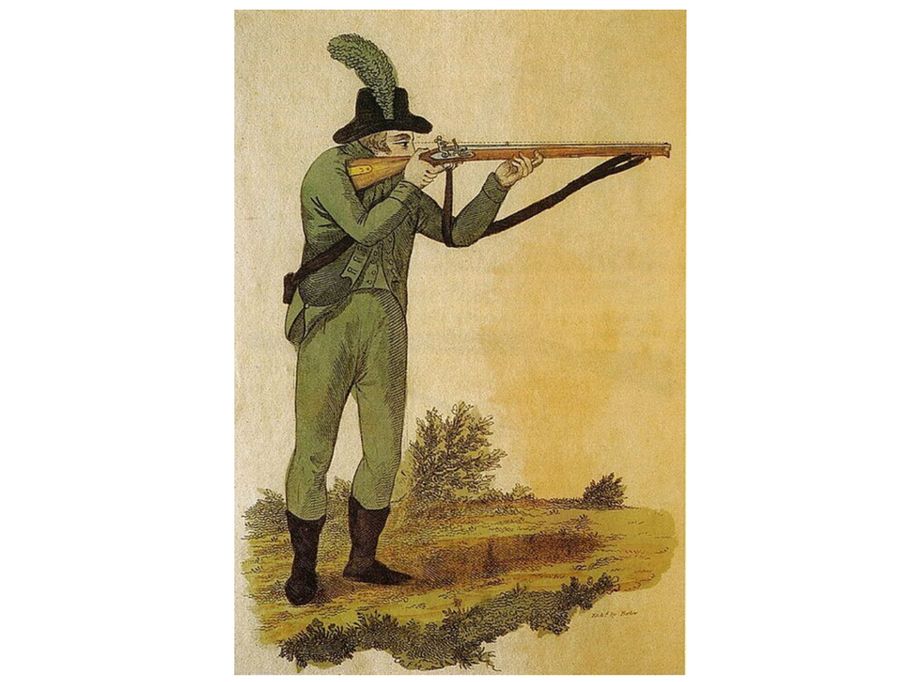 Rifleman in an 1803 illustration 