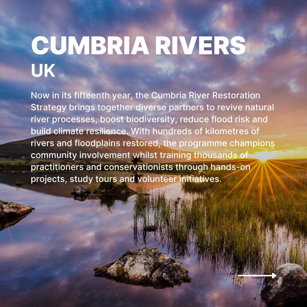 Decorative image with text that talks about The Cumbria River Restoration Strategy