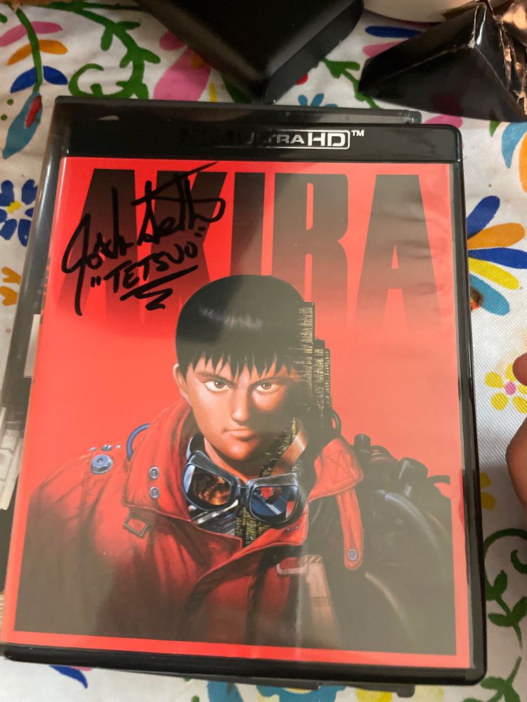 Akira (4K Blu-ray) autographed by Joshua Seth. 