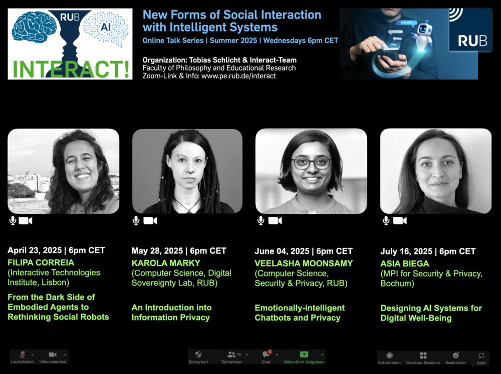 Poster of the Interact! lecture series