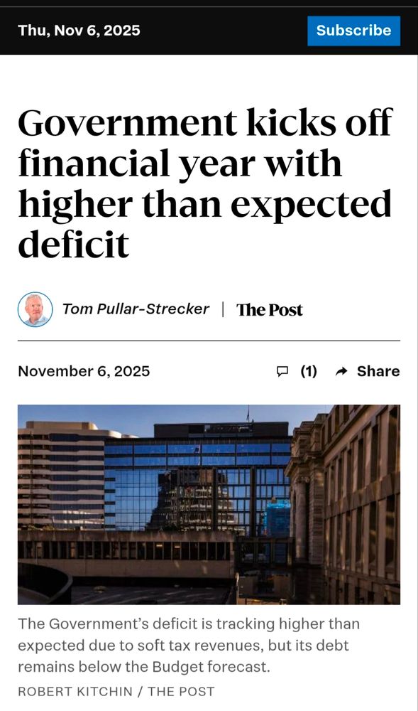 Government kicks off financial year with higher than expected deficit
The Government’s deficit is tracking higher than expected due to soft tax revenues, but its debt remains below the Budget forecast.
Robert Kitchin / THE POST
